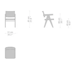 Pamono 051 Capitol Complex Office Chair with Cushion by Pierre Jeanneret for Cassina Outlet