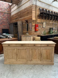 Pamono 4 Door Elm Sideboard, 19th Century