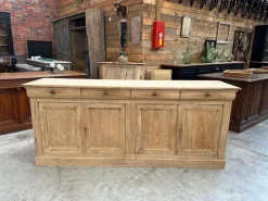 Pamono 4 Door Elm Sideboard, 19th Century