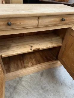 Pamono 4 Door Elm Sideboard, 19th Century
