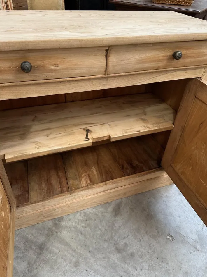 Pamono 4 Door Elm Sideboard, 19th Century