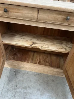 Pamono 4 Door Elm Sideboard, 19th Century