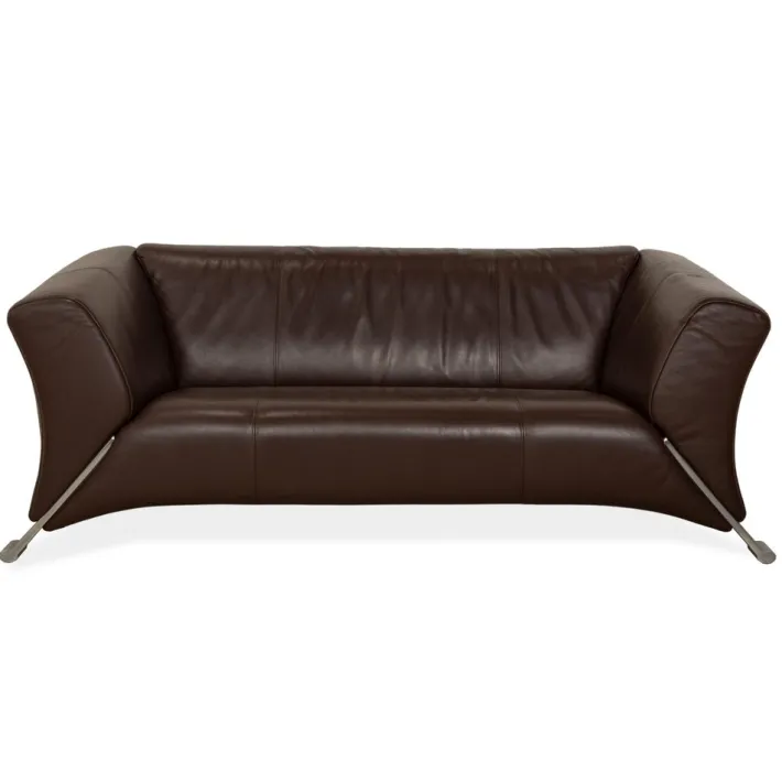 Pamono 322 Three-Seater Sofa in Leather from Rolf Benz