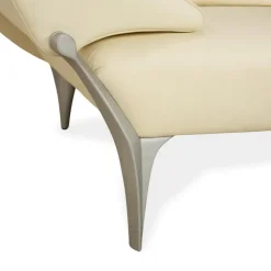 Pamono 1600 Two-Seater Sofa and Ottoman in Leather by Rolf Benz, Set of 2 Outlet