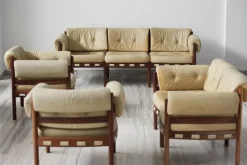 Pamono A Coja Living Room Seats and Sofas by Sven Ellekaer, 1960s, Set of 4 Best