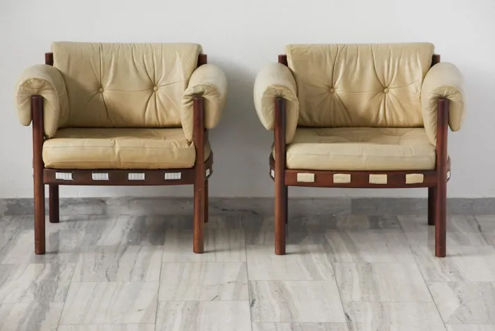 Pamono A Coja Living Room Seats and Sofas by Sven Ellekaer, 1960s, Set of 4 Best