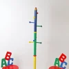 Pamono ABC Children's Chairs and Pencils Coat Rack, France 1980s, Set of 3 Sale