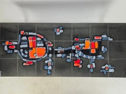 Pamono Abstract Tile Coffee Table by Belgian Artist Adri, 1970s Best