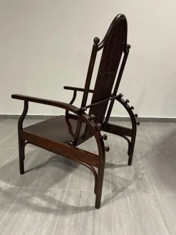 Pamono Adjustable Armchair by Josef Hoffmann for Jacob & Josef Kohn, 1890s New