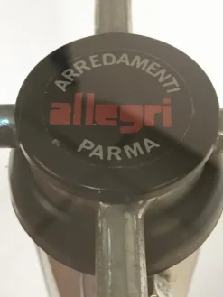 Pamono Adjustable Coffee Table in Chrome & Smoked Glass with Wheels from Allegri Arredamenti, 1970s Clearance