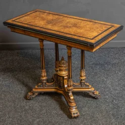 Pamono Aesthetic Movement Card Table in Walnut Clearance