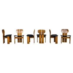 Pamono Africa Dining Chairs by Tobia & Afra Scarpa for Maxalto, 1976, Set of 6 Discount