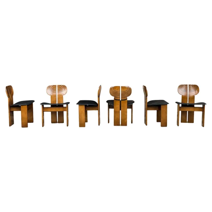 Pamono Africa Dining Chairs by Tobia & Afra Scarpa for Maxalto, 1976, Set of 6 Discount