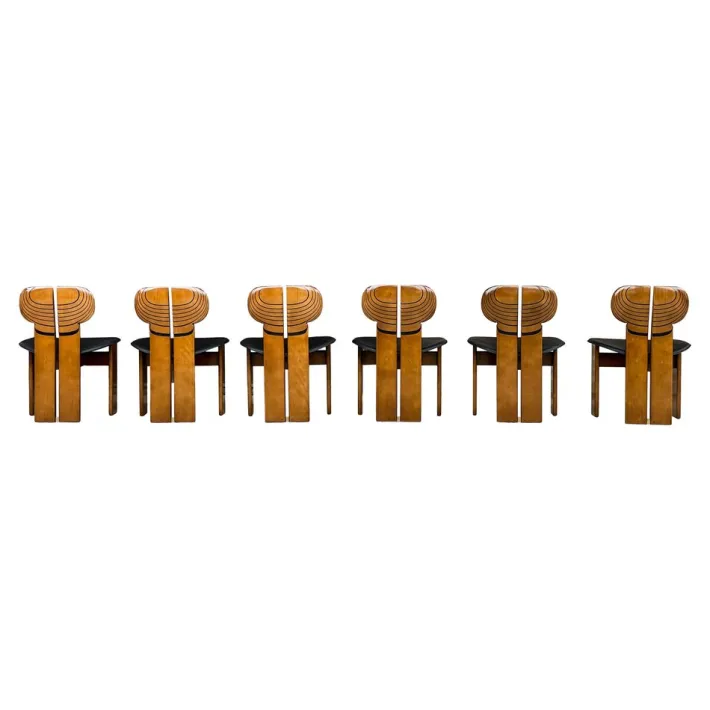 Pamono Africa Dining Chairs by Tobia & Afra Scarpa for Maxalto, 1976, Set of 6 Discount