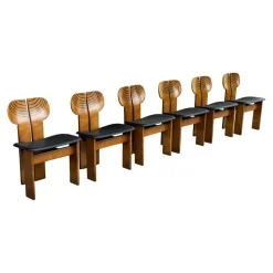 Pamono Africa Dining Chairs by Tobia & Afra Scarpa for Maxalto, 1976, Set of 6 Discount