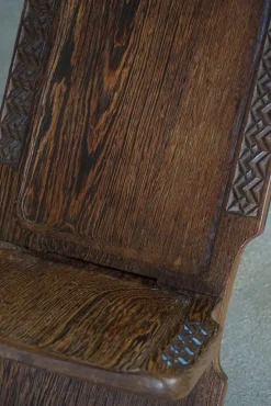 Pamono African Tribal Hand Carved Folding Palaver Chair, 1960s New