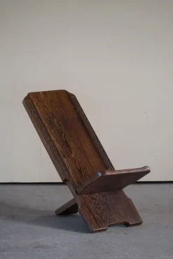 Pamono African Tribal Hand Carved Folding Palaver Chair, 1960s New
