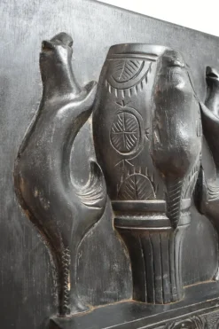 Pamono Africanist Wooden Low Relief with Animal Pattern, 1960s