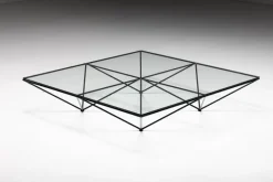 Pamono Alanda Square Coffee Table by Paolo Piva for B&b Italia, 1980s Outlet