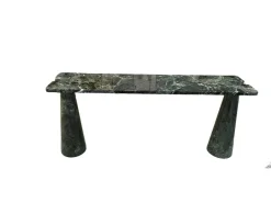 Pamono Alps Green Marble Eros Console by Angelo Mangiarotti for Skipper, 1990s Clearance