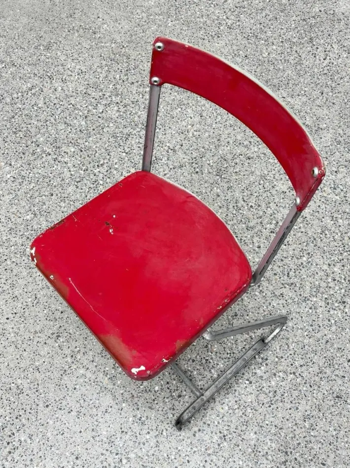 Pamono Aluminum Chairs with Matching Table by Cindy Crawford-Steiger for Embru, Set of 3 Sale