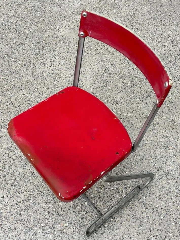 Pamono Aluminum Chairs with Matching Table by Cindy Crawford-Steiger for Embru, Set of 3 Sale