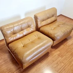 Pamono Amanta Modular Sofa in Leather by Mario Bellini for C&B Italia, Italy, 1970s, Set of 2 Outlet