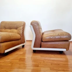 Pamono Amanta Modular Sofa in Leather by Mario Bellini for C&B Italia, Italy, 1970s, Set of 2 Outlet