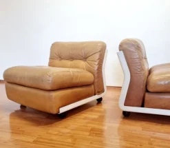 Pamono Amanta Modular Sofa in Leather by Mario Bellini for C&B Italia, Italy, 1970s, Set of 2 Outlet
