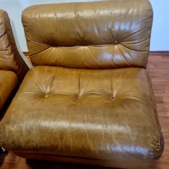 Pamono Amanta Modular Sofa in Leather by Mario Bellini for C&B Italia, Italy, 1970s, Set of 2 Outlet