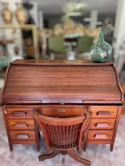 Pamono American Bureau Desk with Blinds Sale