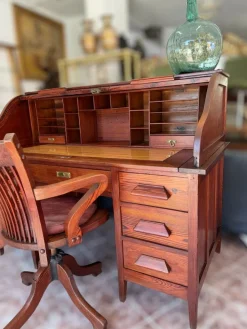 Pamono American Bureau Desk with Blinds Sale