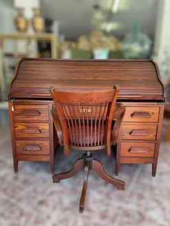 Pamono American Bureau Desk with Blinds Sale