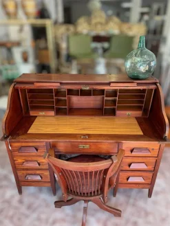 Pamono American Bureau Desk with Blinds Sale