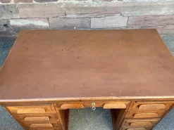 Pamono American Office Desk in Oak, 1950s Best