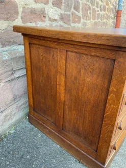 Pamono American Office Desk in Oak, 1950s Best