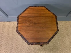 Pamono Anglo Indian Tripod Wine Table in Rosewood, 1865 New