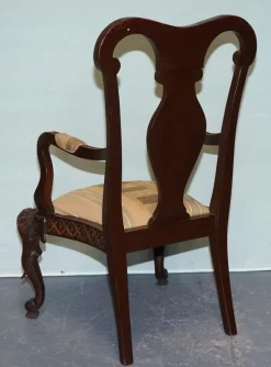 Pamono Anglo Indian Wooden Heavily Carved Armchair Hot