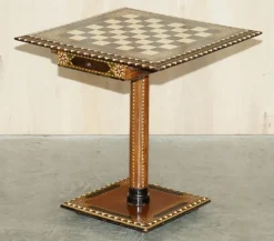 Pamono Antique Anglo Indian Chess Board Games Table, 1920s Sale