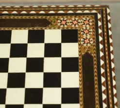 Pamono Antique Anglo Indian Chess Board Games Table, 1920s Sale