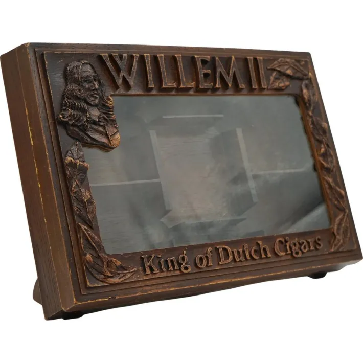 Pamono Antique Anglo-Dutch Willem II Cigar Shop Counter Display Cabinet in Glazed Oak Online
