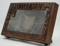 Pamono Antique Anglo-Dutch Willem II Cigar Shop Counter Display Cabinet in Glazed Oak Online