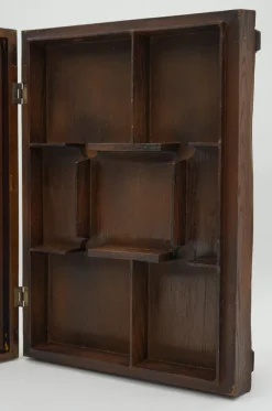 Pamono Antique Anglo-Dutch Willem II Cigar Shop Counter Display Cabinet in Glazed Oak Online