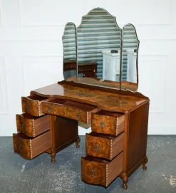 Pamono Antique Art Deco Dressing Table in Walnut, 1920s Discount
