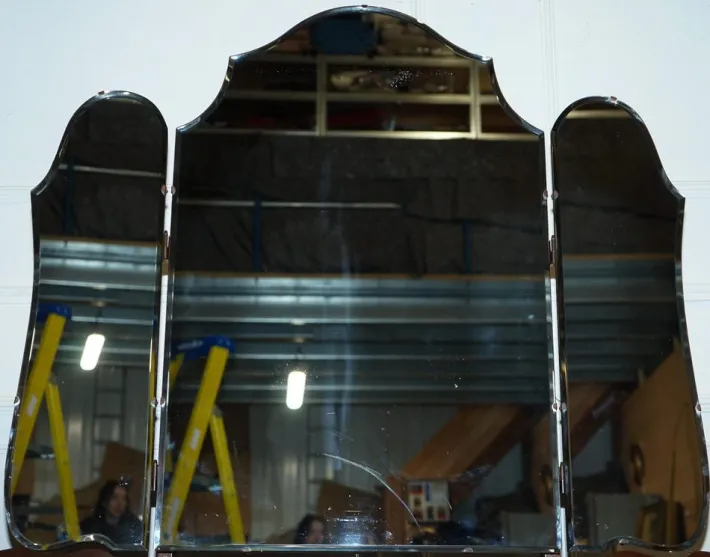 Pamono Antique Art Deco Dressing Table in Walnut, 1920s Discount