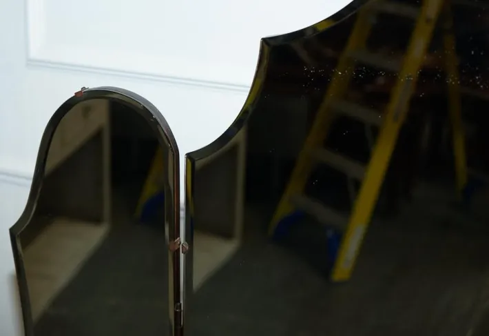 Pamono Antique Art Deco Dressing Table in Walnut, 1920s Discount