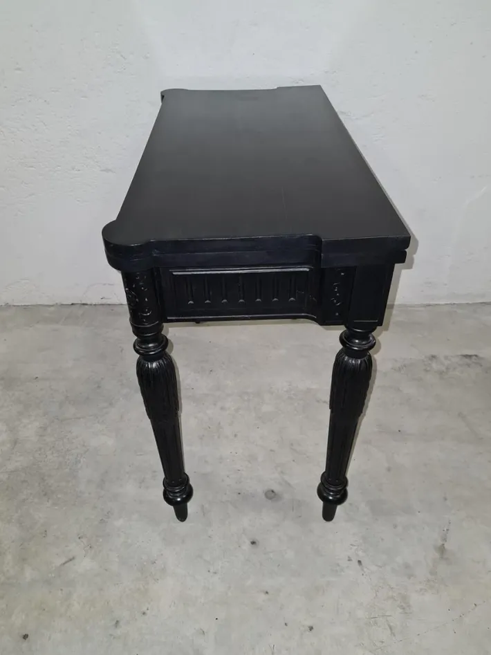 Pamono Antique Art Nouveau Black Game Table Sale