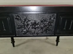 Pamono Antique Art Nouveau Black Game Table Sale