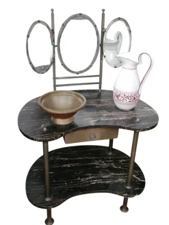 Pamono Antique Art Nouveau Dressing Table in Black Marble, 1890s Online