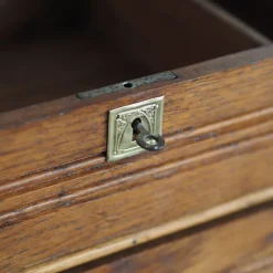 Pamono Antique Art Nouveau Dressing Table with Mirror and Drawer Best